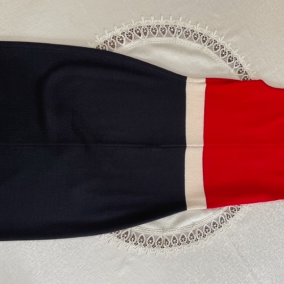 St John knit dress, Size 4, Red, White, and Black - Picture 2 of 2